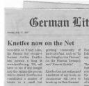 German Literature News July 27, 2007